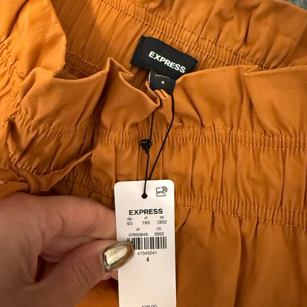 Express Orange Skirt